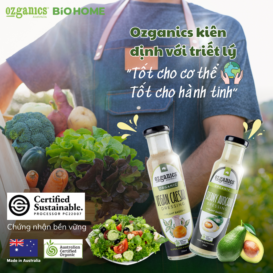 Ozganics kiên định với triết lý "Tốt cho cơ thể, Tốt cho hành tinh"